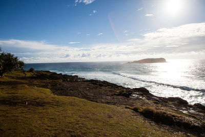 Scenic view of sea against sky