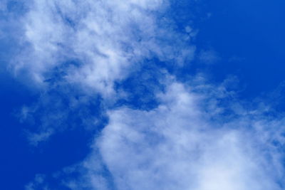 Low angle view of clouds in sky