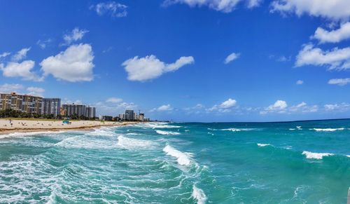 Scenic view of sea against sky