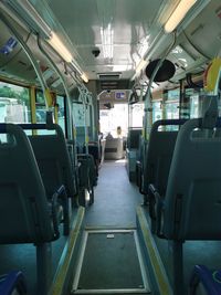 Interior of train