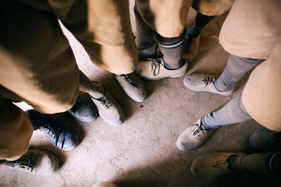 Low section of people standing outdoors