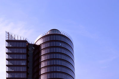 Low angle view of modern building against sky