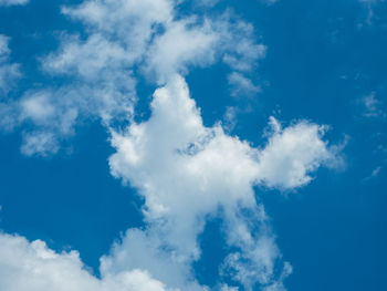 Low angle view of clouds in sky