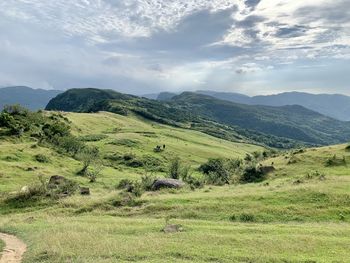 Scenic view of landscape against sky