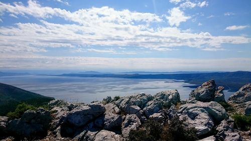 Scenic view of sea against sky