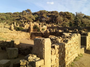 View of old ruins