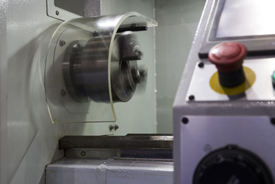 Close-up of machine part