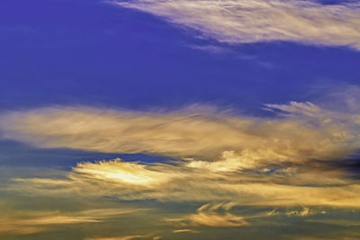 Low angle view of clouds in sky