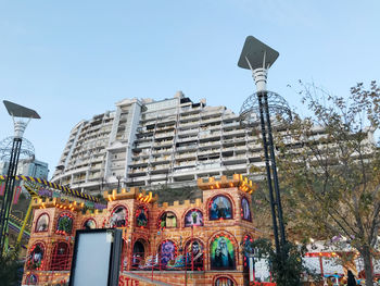 Low angle view of building against sky