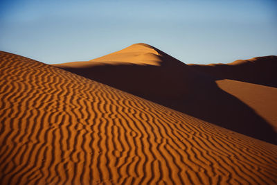 Scenic view of desert against sky