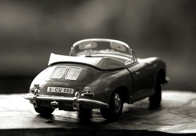 Close-up view of vintage car