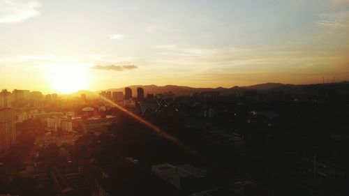 Cityscape at sunset