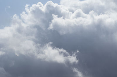 Low angle view of clouds in sky