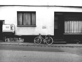 Cars parked in front of building