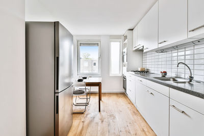 Interior of domestic kitchen