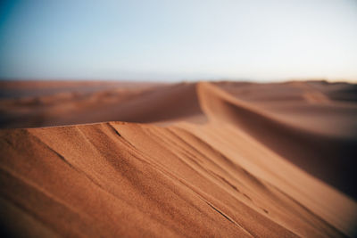 Scenic view of desert