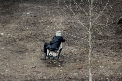 Man sitting on floor