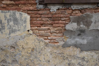 Full frame shot of weathered wall