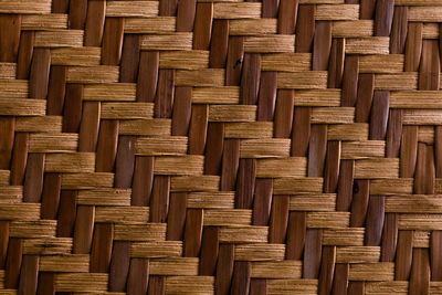 Full frame shot of wicker basket