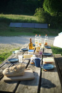 View of food on table