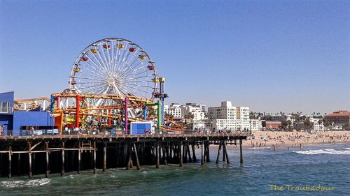 Ferris wheel in amusement park