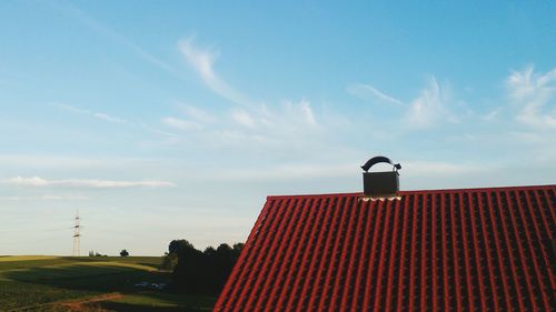 Roof of building against sky