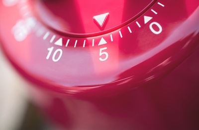 Close-up of illuminated clock