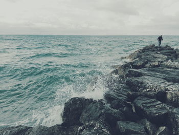 Scenic view of sea against sky