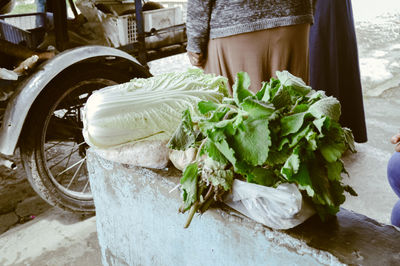 Vegetables in the street market