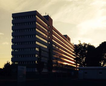 Low angle view of buildings against sky