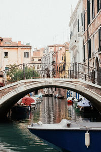 Bridge over river in city