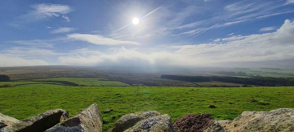 Scenic view of landscape against sky