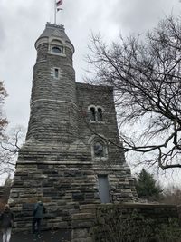 Low angle view of historic building against sky