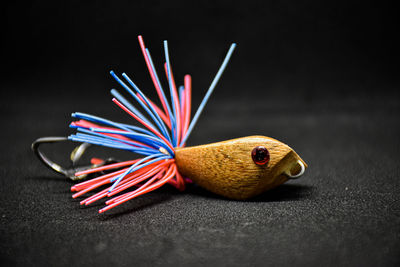 Close-up of multi colored toy on table