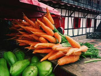 Close-up of vegetables for sale at market stall