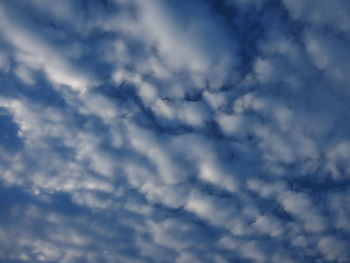 Low angle view of clouds in sky