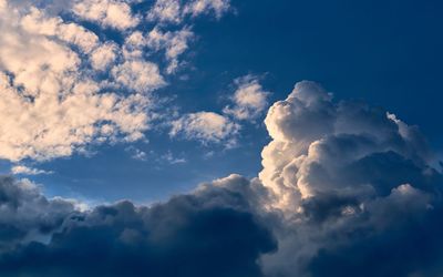 Low angle view of clouds in sky