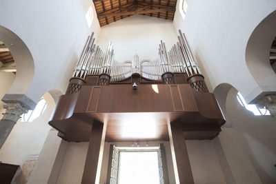 Low angle view of ceiling of building