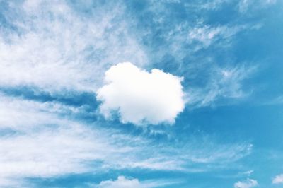 Low angle view of clouds in sky