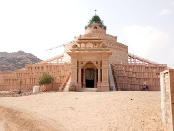 Exterior of temple against sky