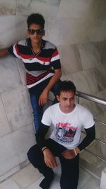 high angle view