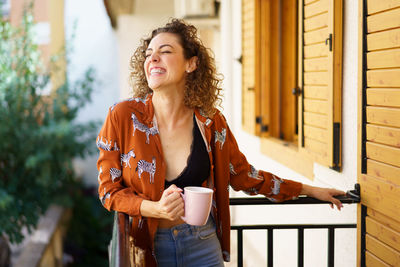 Young woman looking away