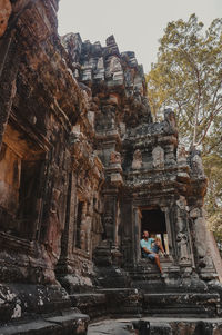 View of old temple building