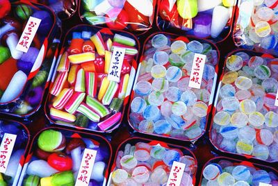 Full frame shot of market stall