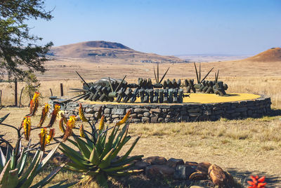 The site of the battle of isandlwana between the british army and zulus