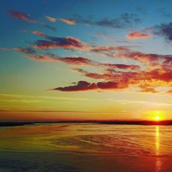 View of dramatic sky over sea