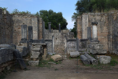 View of old ruin building