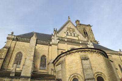 Low angle view of historic building against sky