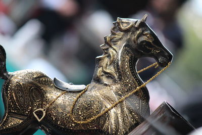 Close-up of a statue