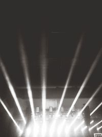 Close-up of illuminated street light